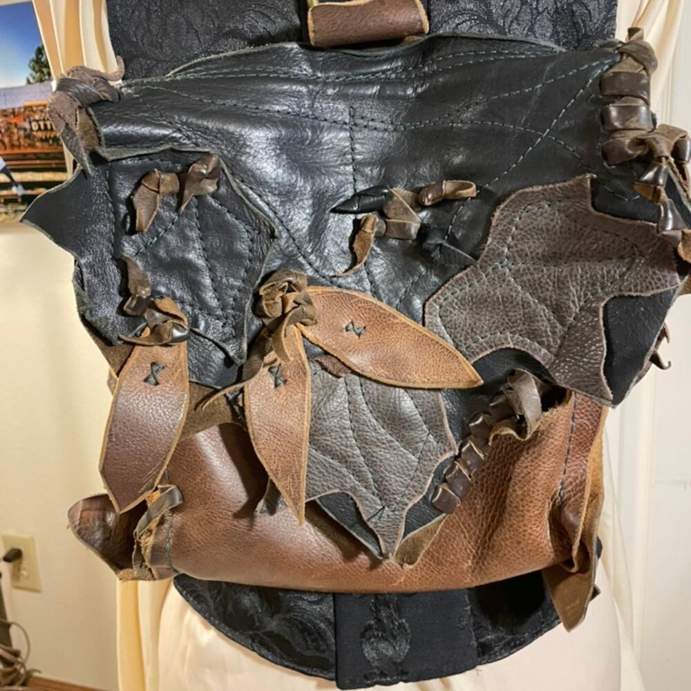 Urial Magic handmade Leather backpack fairy